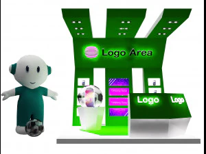 Booth Exhibition Stand a 55 3D Model