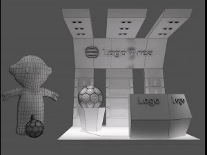 Booth Exhibition Stand a 55 3D Model