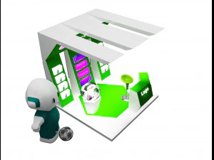 Booth Exhibition Stand a 55 3D Model
