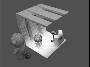 Booth Exhibition Stand a 55 3D Model