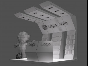Booth Exhibition Stand a 55 Modèle 3D