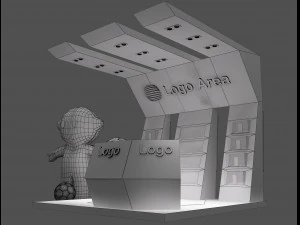 Booth Exhibition Stand a 55 3D Model