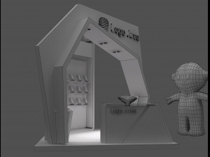 Booth Exhibition Stand a 57 3D 모델