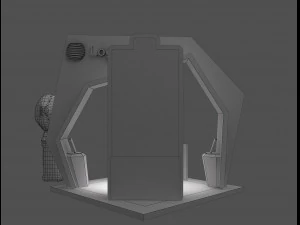 Booth Exhibition Stand a 57 3D Model