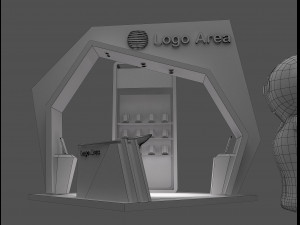 Booth Exhibition Stand a 57 3D 모델