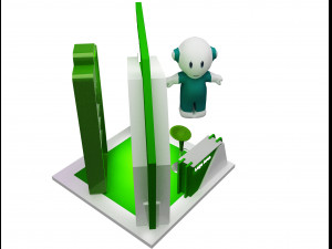Booth Exhibition Stand a 57 3D 모델