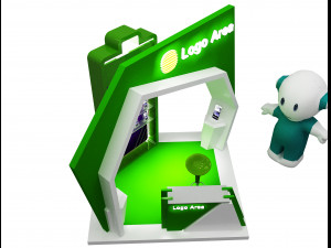 Booth Exhibition Stand a 57 3D 모델
