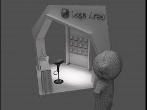 Booth Exhibition Stand a 57 3D 모델