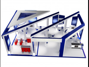 Booth Exhibition Stand a 60 3D Model
