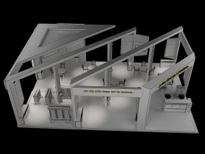 Booth Exhibition Stand a 60 3D Model