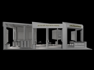 Booth Exhibition Stand a 60 Modèle 3D