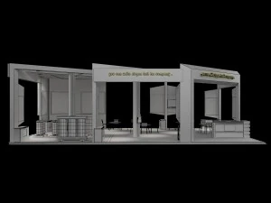 Booth Exhibition Stand a 60 3D Model