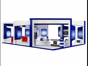 Booth Exhibition Stand a 60 Modèle 3D