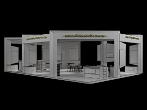 Booth Exhibition Stand a 60 Modèle 3D