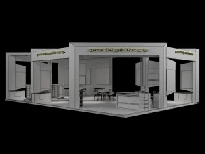 Booth Exhibition Stand a 60 3D Model