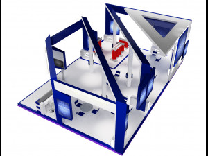 Booth Exhibition Stand a 60 Modèle 3D