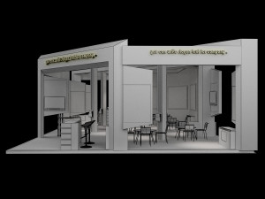 Booth Exhibition Stand a 60 Modèle 3D