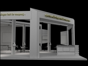 Booth Exhibition Stand a 60 Modèle 3D