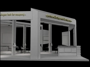 Booth Exhibition Stand a 60 3D Model