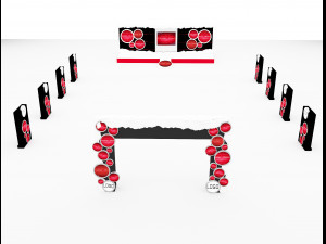 Booth Exhibition Stand a 70 3D 모델