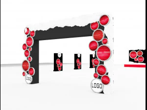 Booth Exhibition Stand a 70 3D Model