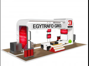 부스전시대 a71 3D 모델