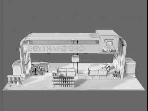 Booth Exhibition Stand a71 Modello 3D