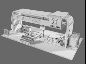 Booth Exhibition Stand a71 Modello 3D