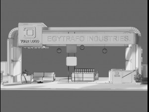 Booth Exhibition Stand a71 Modello 3D