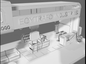 Booth Exhibition Stand a71 Modello 3D