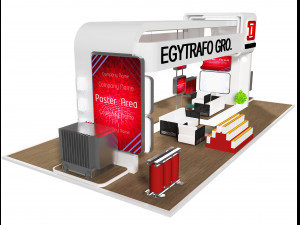 Booth Exhibition Stand a71 Modello 3D