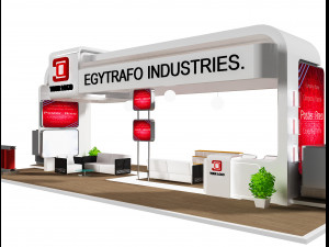 Booth Exhibition Stand a71 Modello 3D