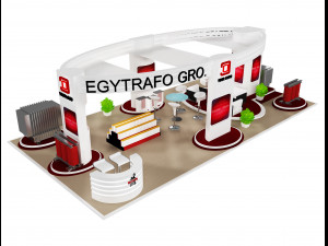 Booth Exhibition Stand a72 Model 3D