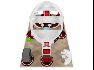 Booth Exhibition Stand a72 Model 3D