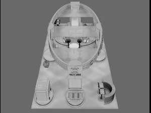 Booth Exhibition Stand a72 3D Model