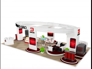 Booth Exhibition Stand a72 3D Model