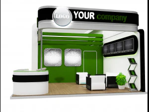 부스 전시 스탠드 a 75 3D 모델