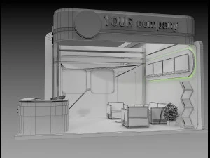 Booth Exhibition Stand a 75 3D Model
