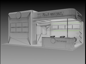Booth Exhibition Stand a 75 Modello 3D