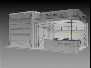 Booth Exhibition Stand a 75 3D Model
