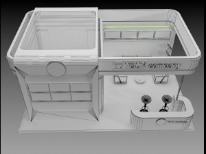 Booth Exhibition Stand a 75 Modello 3D