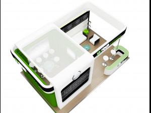 Booth Exhibition Stand a 75 Modello 3D