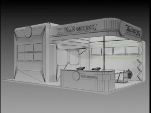 Booth Exhibition Stand a 75 3D Model