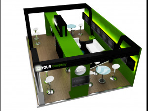 Booth Exhibition Stand a 76 3D मॉडल
