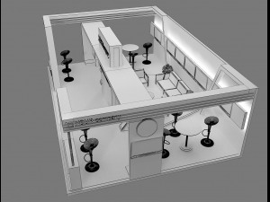 Booth Exhibition Stand a 76 3D Модель