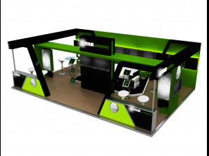 Booth Exhibition Stand a 76 3D Модель