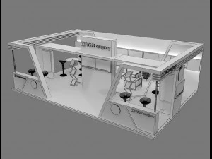 Booth Exhibition Stand a 76 3D Model