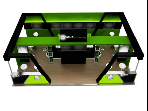 Booth Exhibition Stand a 76 3D Model