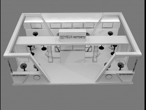 Booth Exhibition Stand a 76 3D Модель