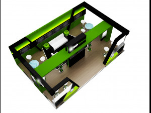 Booth Exhibition Stand a 76 3D Модель